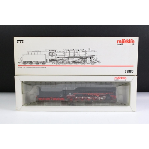 155 - Two boxed Marklin HO gauge locomotives to include 38880 BR44 and 8378 BR V 31 plus a boxed Marklin H... 