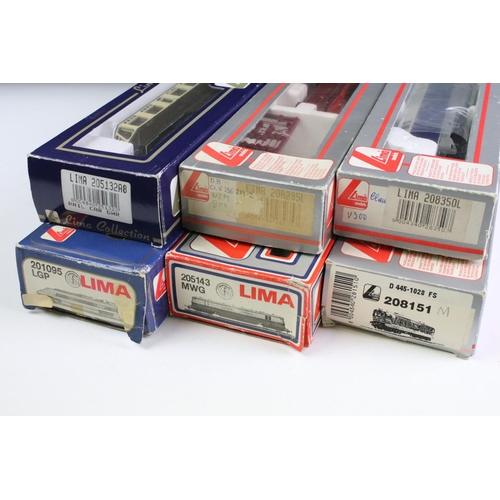 171 - Six boxed Lima OO gauge locomotives to include 208350L, 205143MWG, 208151, 208235L, 205132A8 Rail Ca... 