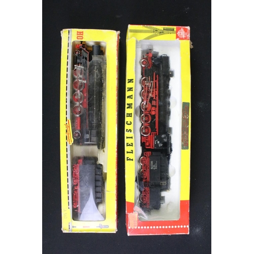 256 - Nine boxed HO gauge locomotives to include 2 x Fleischmann (4175 & DB344), 2 x Lima (8026 & 8025) an... 