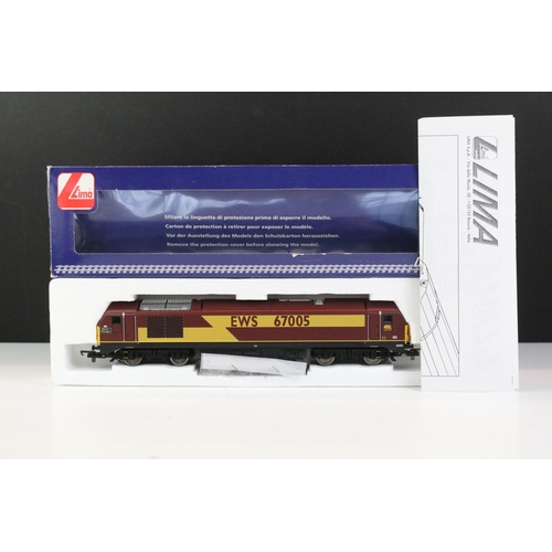 45 - Three boxed Lima OO gauge 'Lima Train' locomotives to include L205095 Diesel Locomotive Class 67030 ... 