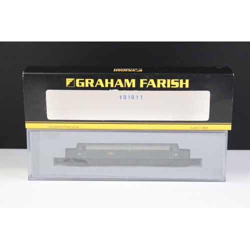 57 - Three cased Graham Farish by Bachmann N gauge locomotives to include 371-178A Class 40 Diesel Locomo... 