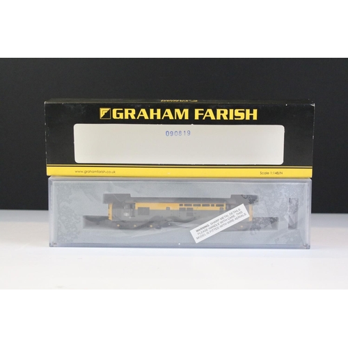 60 - Three cased Graham Farish by Bachmann N gauge locomotives to include 371-586 Class 46 Diesel 46053 B... 