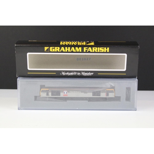 61 - Three cased Graham Farish by Bachmann N gauge locomotives to include 371-600A Class 42 Diesel BR mar... 