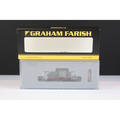 63 - Four cased Graham Farish by Bachmann N gauge locomotives to include 372-326 Standard Class 3MT 82005... 