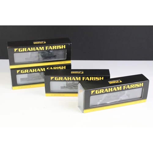 67 - Four cased Graham Farish by Bachmann N gauge locomotives to include 372-206 Class 3F Jinty 47231 BR ... 