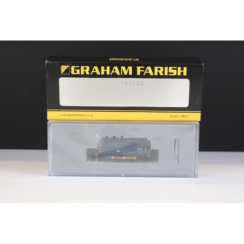 69 - Four cased Graham Farish by Bachmann N gauge locomotives to include 372-504 J94 Class 68095 BR black... 