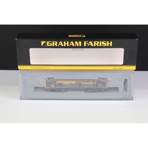 70 - Three cased Graham Farish by Bachmann N gauge locomotives to include 371-466 Class 37/0 Diesel BR Ci... 