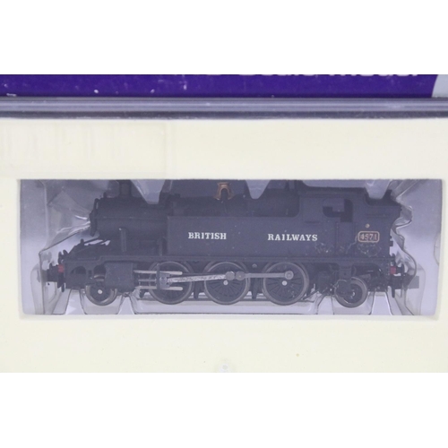 76 - Three cased Dapol N gauge locomotives to include ND-024 45xx Straight Tank British Railways 4571, ND... 