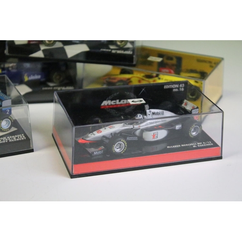 1024 - 20 Cased 1/43 Pauls Model Art F1 Formula 1 diecast models, all variants, ex