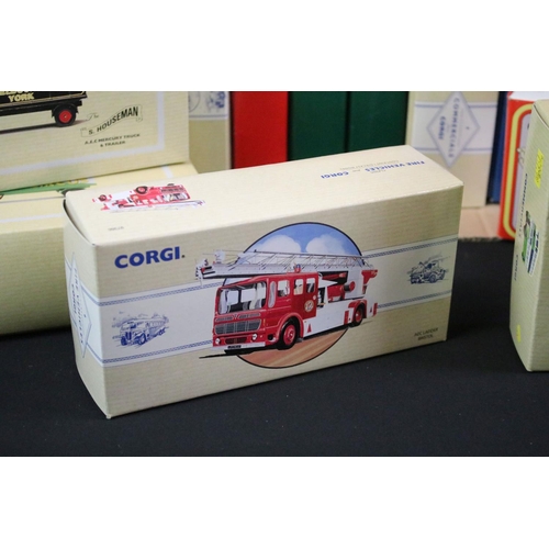 1027 - 36 Boxed / cased Corgi diecast model featuring mainly public and road transport to include 05605 Bed... 