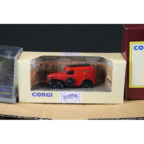 1027 - 36 Boxed / cased Corgi diecast model featuring mainly public and road transport to include 05605 Bed... 