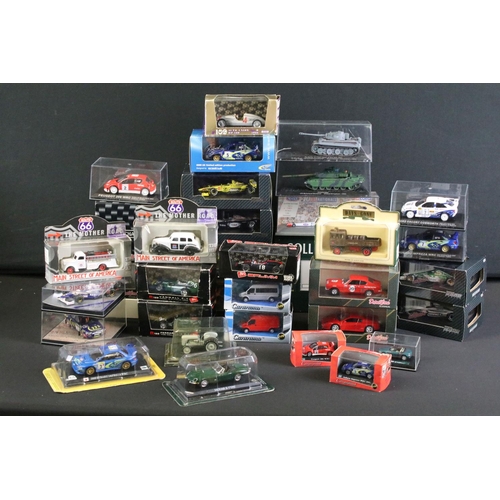 1030 - 36 Boxed / cased diecast models, mainly F1 & racing related to include 4 x Deetail Cars featuring Co... 