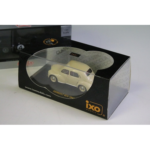 1031 - Seven cased 1/43 diecast models to include 5 x Vitesse Quartzo QLM040 Jaguar D Type, 2 x Ixo models ... 