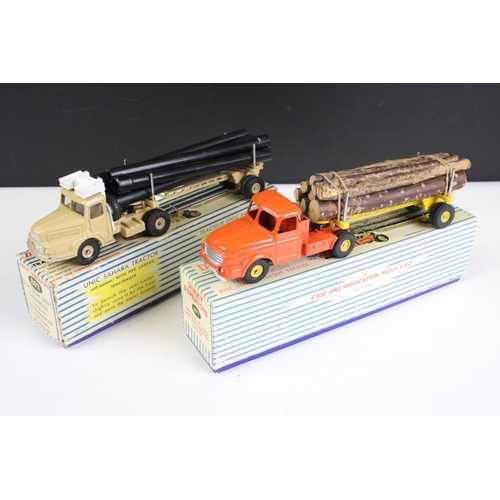 1562 - Two boxed French Dinky Supertoys diecast models to include 893 Tracteur Unic Saharien diecast model ... 