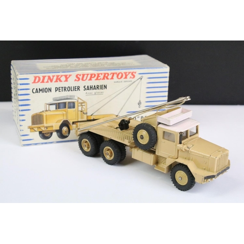 1563 - Two boxed French Dinky Supertoys diecast models to include 888 GBO Berliet Sahara recovery vehicle i... 