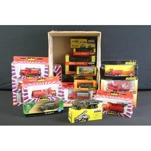 1068 - 22 Boxed Solido diecast models to include 2 x Les Militaires Collection models, 226 Bussing, 245 Kai... 