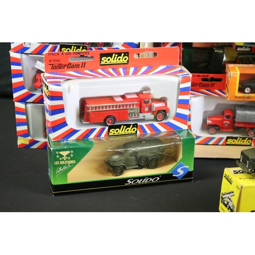 1068 - 22 Boxed Solido diecast models to include 2 x Les Militaires Collection models, 226 Bussing, 245 Kai... 