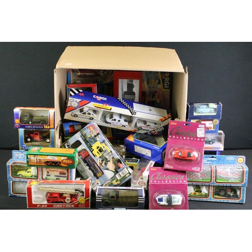 1073 - 80 Boxed diecast models to include Corgi C8 Police Set, Cararama, Maisto Supercar Collection, Joal, ... 