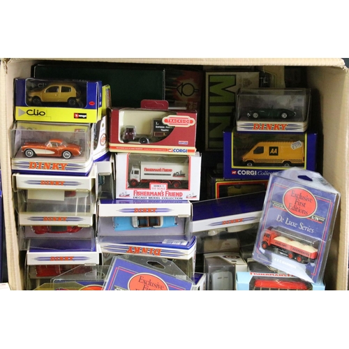 1074 - Large Collection of around 100 boxed / carded / cased diecast models to include Oxford Diecast, EFE ... 