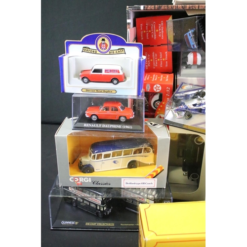 1076 - 68 Boxed / cased diecast models to include Corgi, Oxford Diecast, Atlas Editions, Kinsmart, Lledo, e... 