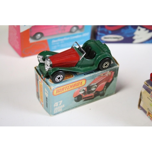 1080 - 21 Boxed and carded Matchbox models to include Matchbox Superfast 18 Field Car, 37 Skip Truck, Match... 