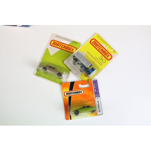 1080 - 21 Boxed and carded Matchbox models to include Matchbox Superfast 18 Field Car, 37 Skip Truck, Match... 