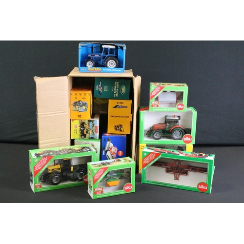 1084 - 14 Boxed 1/32 scale farming and construction related diecast models to include Britains JCB 3220 Fas... 