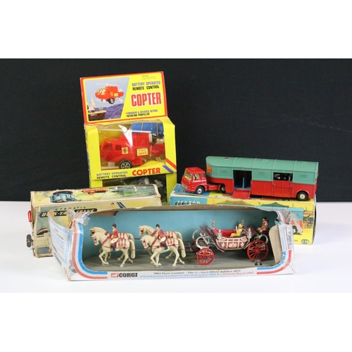 1093 - Five boxed models to include Corgi Major Chipperfield Circus 1130 Horse Transporter with horse (repr... 