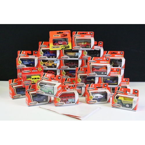 1094 - 34 Boxed Matchbox 2002 50th Anniversary and 75 Series diecast models to include 53 Dodger Viper ST, ... 