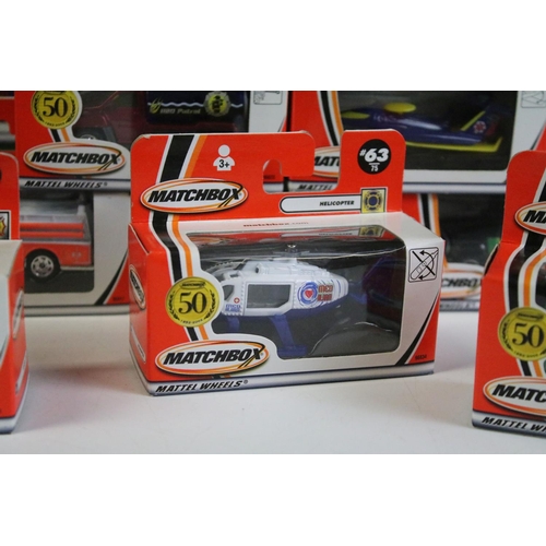 1094 - 34 Boxed Matchbox 2002 50th Anniversary and 75 Series diecast models to include 53 Dodger Viper ST, ... 