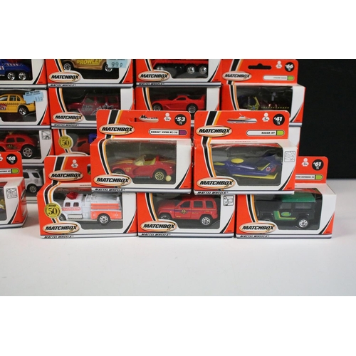 1094 - 34 Boxed Matchbox 2002 50th Anniversary and 75 Series diecast models to include 53 Dodger Viper ST, ... 