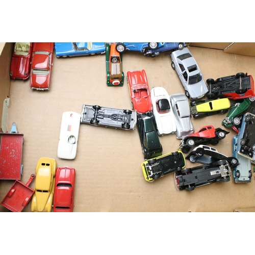 1095 - Over 60 Mid 20th C onwards diecast models to include examples from Dinky, Corgi, Tootsietoy, Matchbo... 