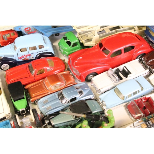 1095 - Over 60 Mid 20th C onwards diecast models to include examples from Dinky, Corgi, Tootsietoy, Matchbo... 