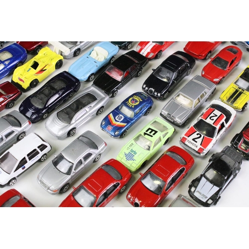 1096 - 72 diecast models to include Corgi, Hot Wheels and others featuring Jaguar XJ-S V12, Ford Crown Vict... 