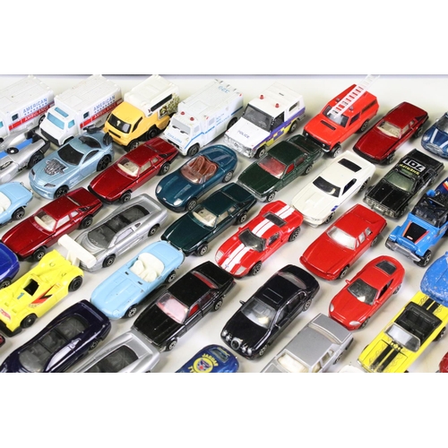 1096 - 72 diecast models to include Corgi, Hot Wheels and others featuring Jaguar XJ-S V12, Ford Crown Vict... 