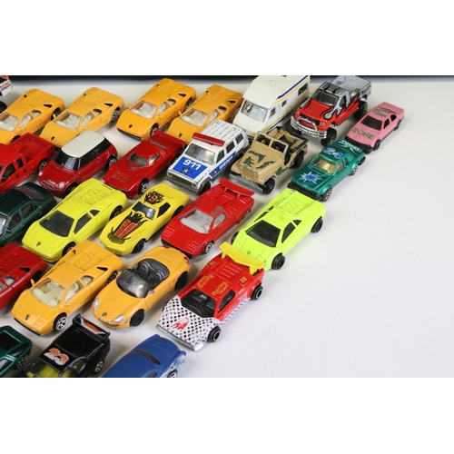 1097 - 55 diecast models to include examples from Corgi and Hot Wheels and others featuring Majorette 237 L... 