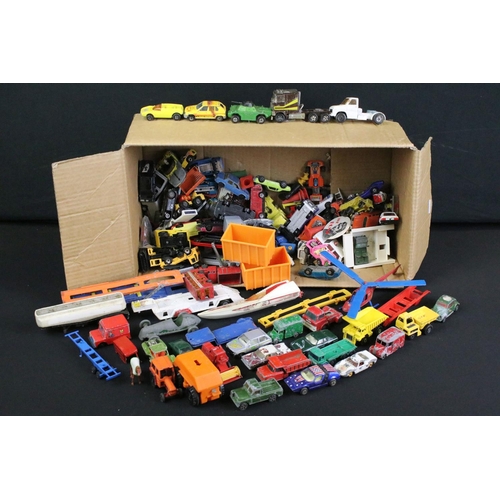 1107 - Quantity of play worn diecast models circa 1970s to include Matchbox, Corgi, Mattel Hotwheels etc