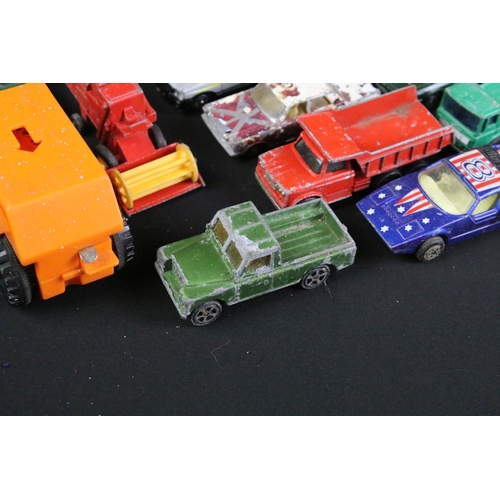 1107 - Quantity of play worn diecast models circa 1970s to include Matchbox, Corgi, Mattel Hotwheels etc