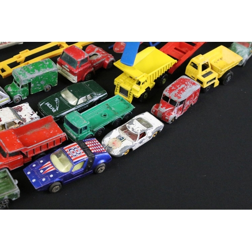 1107 - Quantity of play worn diecast models circa 1970s to include Matchbox, Corgi, Mattel Hotwheels etc