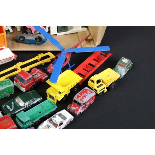 1107 - Quantity of play worn diecast models circa 1970s to include Matchbox, Corgi, Mattel Hotwheels etc