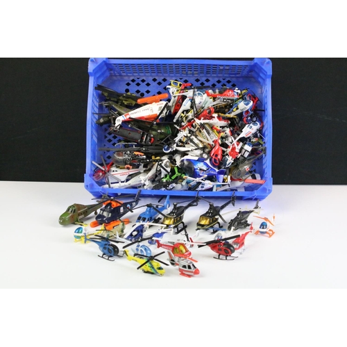 1110 - Around 100 diecast model helicopters to include examples from Matchbox, Corgi, ERTL, etc