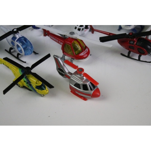 1110 - Around 100 diecast model helicopters to include examples from Matchbox, Corgi, ERTL, etc