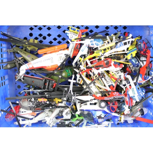 1110 - Around 100 diecast model helicopters to include examples from Matchbox, Corgi, ERTL, etc