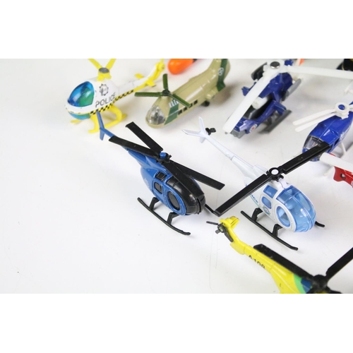 1110 - Around 100 diecast model helicopters to include examples from Matchbox, Corgi, ERTL, etc