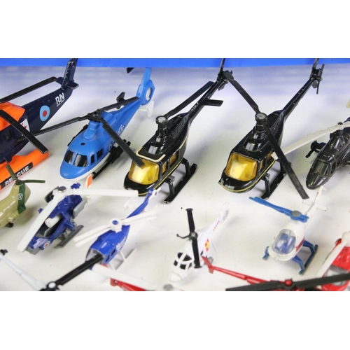 1110 - Around 100 diecast model helicopters to include examples from Matchbox, Corgi, ERTL, etc