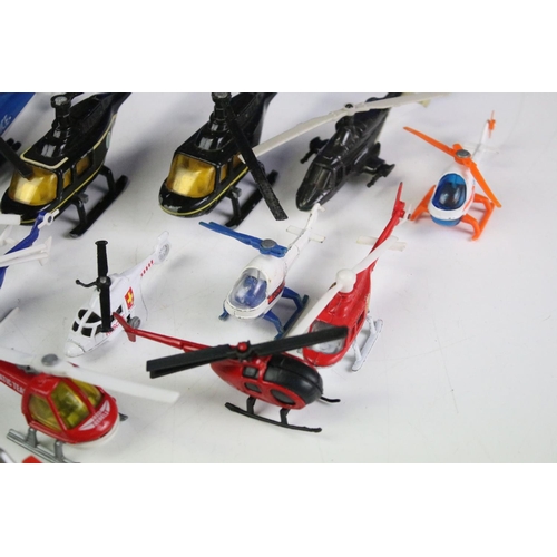 1110 - Around 100 diecast model helicopters to include examples from Matchbox, Corgi, ERTL, etc