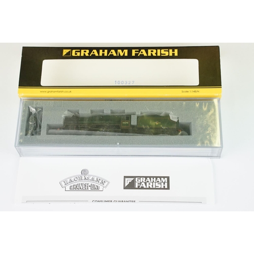 11 - Three cased Graham Farish by Bachmann N gauge locomotives to include 372-137 Black 5 45110 BR lined ... 