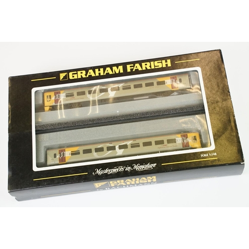 13 - Two cased Graham Farish by Bachmann N gauge DMU sets to include 371-553 158 2 Car DMU Wessex Train A... 