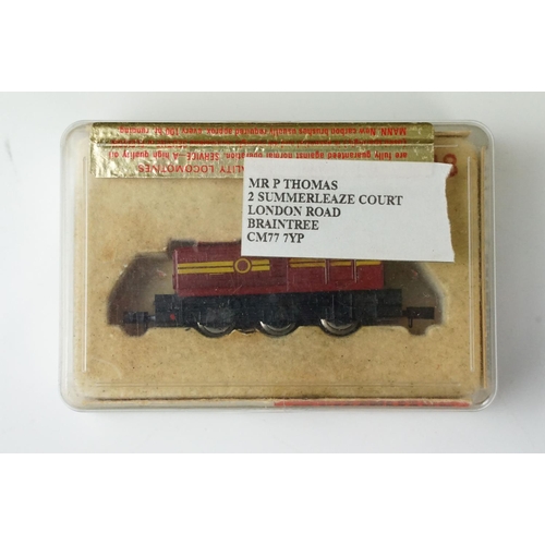 173 - 14 N gauge locomotives to include cased  Fleischmann Piccolo 7218, boxed Hornby Minitrix 206 Benbow,... 