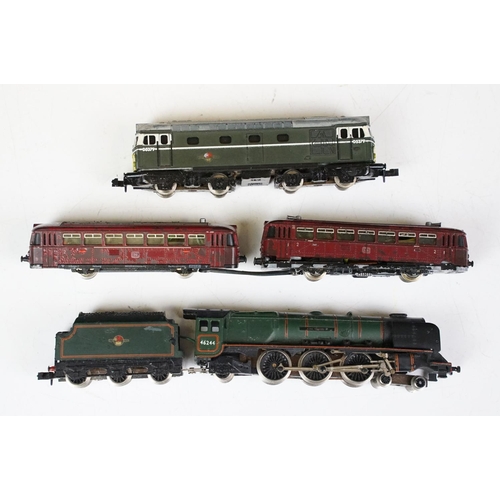 173 - 14 N gauge locomotives to include cased  Fleischmann Piccolo 7218, boxed Hornby Minitrix 206 Benbow,... 